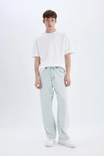 DEFACTO Baggy Fit Wide Pattern Normal Waist Wide Leg Jean Trousers