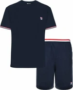 Fila FPS1135 Jersey Stretch T-Shirt / French Terry Pant Navy M Sous-vêtements de sport