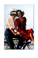 Reprodukcia maľovaná olejom Jack Vettriano, Lazy Hazy Days