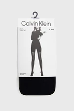 Punčochy Calvin Klein černá barva, 701218757