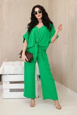 Set of blouses with trousers light green