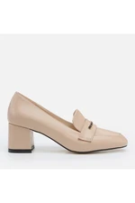 Yaya by Hotiç Beige Women's Footwear Chunky Heel