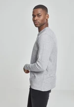 Basic T-shirt Henley L/S grey