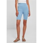 Women's high-waisted cycling shorts horizontblue