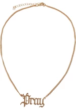 Pray necklace - gold colors