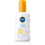 NIVEA SUN Protect & Sensitive ochranný sprej na opaľovanie SPF 30 200 ml