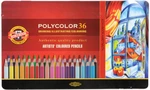 KOH-I-NOOR Polycolor Artist's Coloured Pencils Coffret crayons de couleur 36 pièces