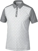 Galvin Green Mio Mens Breathable Short Sleeve Shirt Cool Grey/Sharkskin M Polo-Shirt