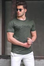 Madmext Khaki Men's Printed T-Shirt 5274