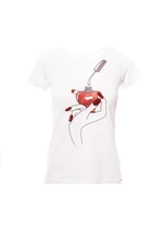 GAS T-shirt Hanika Heart Written - Women