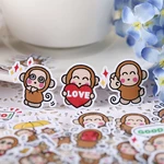 40pcs Creative Kawaii Self-made Amnesty Monkey Stickers/ Beautiful Stickers /decorative Sticker /DIY Craft Photo Album