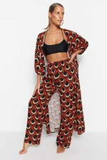 Trendyol Geometric Pattern Woven Trousers