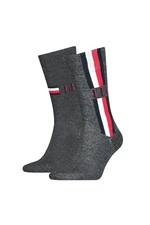 Tommy Hilfiger Socks - TH MEN SOCK 2P ICONIC STRIPE grey