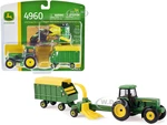 John Deere 4960 Tractor with Forage Harvester and Wagon 1/64 Diecast Models by ERTL TOMY