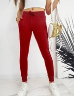 Red women's sweatpants FITT UY0537