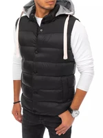 Black Dstreet Men's Hooded Vest