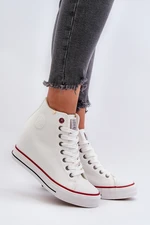 Women's Wedge Sneakers Cross Jeans White