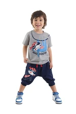 Denokids Sloth Boy Summer T-shirt Capri Set