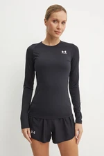 Tréningové tričko s dlhým rukávom Under Armour HG Authentics Compression čierna farba, 1365459