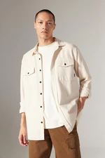 DEFACTO Regular Fit Buttoned Pocket Cotton Long Sleeve Shirt Jacket