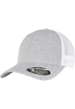 110 Mesh 2-Tone Cap melange stříbrná/bílá