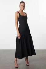 Trendyol Black Body-fitting Woven Dress