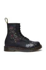 Kožené workery Dr. Martens 1460 dámské, černá barva, na plochém podpatku, DM32070001