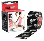 ROCKTAPE Dizajn kinesiologický tejp - lebky čierne 5 m