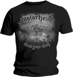 Motörhead Ing Clean Your Clock B&W Unisex Black XL