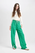 DEFACTO Cool Wide Leg Sweatpants Wide Leg Elastic Waist Lace-Up Striped D4764ax24au