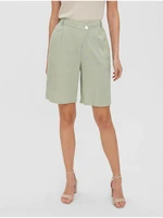 Light green shorts VERO MODA Josie - Women