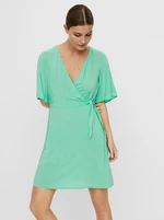 Light green wrap dress VERO MODA Ibina - Women