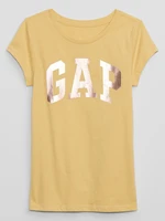 GAP Children's T-shirt with metallic logo - Girls