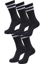 Double Stripe 5-Pack socks black/white