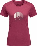 Jack Wolfskin Crosstrail Graphic T W Sangria Red One Size Tričko