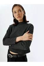 Koton High Collar Long Sleeve Knitwear Sweater