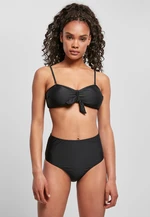 Women's High Waisted Balcony Bikini Black