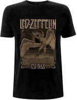 Led Zeppelin Tricou Faded Falling Unisex Black XL