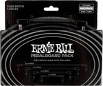 Ernie Ball Flex Patch Cables Pedalboard Multi-Pack 15,24 cm-30,48 cm-60,96 cm-7,62 cm Angulado - Angulado Cable de conexión