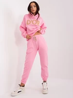 Pink Two-Piece Women's Tracksuit