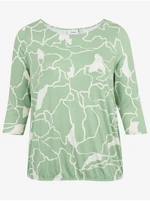 White-green Ladies patterned blouse Fransa - Ladies