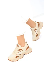 Soho Beige-Tab Women's Sneakers 17226