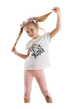 Denokids Cute Mice Girls Summer T-shirt Tights Set