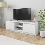 TV Cabinet High Gloss White 47.2"x11.8"x14" Chipboard