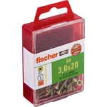 Fischer  653923 skrutka so zápustnou hlavou 3 mm 20 mm krížová dražka Pozidriv     glavanizované zinkom 50 ks