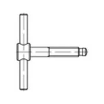 Křídlový šroub TOOLCRAFT 137852, N/A, M12, 80 mm, ocel, 1 ks