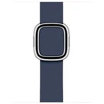 Apple Modern Buckle kožený náramek hlubokomořská modř