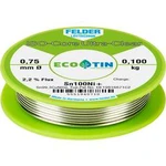 Bezolovnatý pájecí cín Felder Löttechnik ISO-Core "Ultra-Clear" Sn100Ni+, cívka, 0.100 kg, 0.75 mm