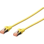 Síťový kabel RJ45 Digitus DK-1644-100/Y, CAT 6, S/FTP, 10.00 m, žlutá