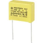 Odrušovací kondenzátor MKP-X2 TRU COMPONENTS MKP-X2 radiální, 0.82 µF, 275 V/AC,10 %, 22.5 mm, (d x š x v) 26 x 11 x 20 mm, 1 ks